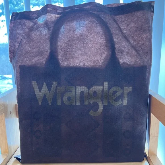 NEVER USED. Wrangler Aztec tote bag w/ strap. - Picture 3 of 3